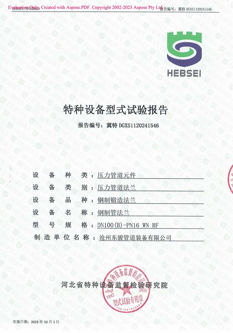 特种设备型式试验报告1